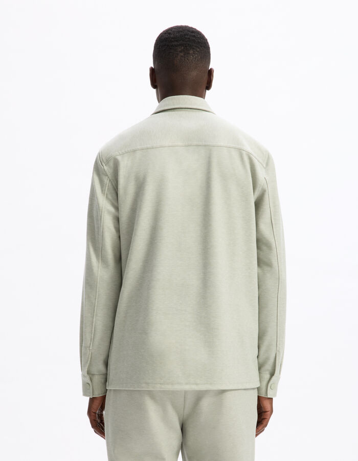 Celio Surchemise Texturée 2 Poches - Sauge