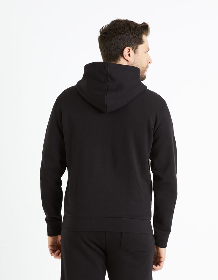 Celio Sweat à Capuche 100% Coton - Noir
