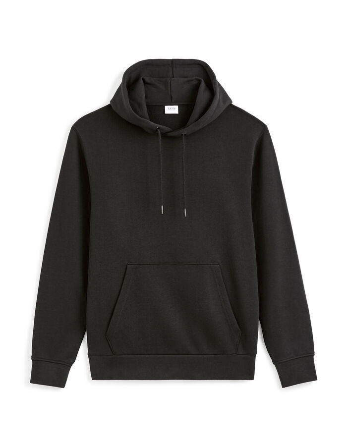 celio Sweat à capuche 100% coton - noir