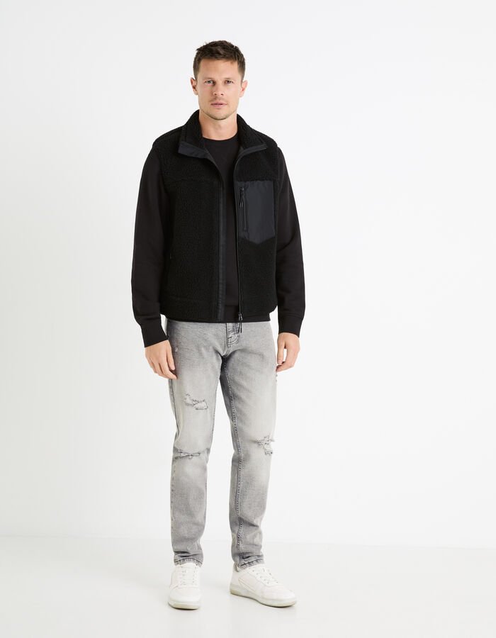 Celio Sweat Col Rond 100% Coton - Noir