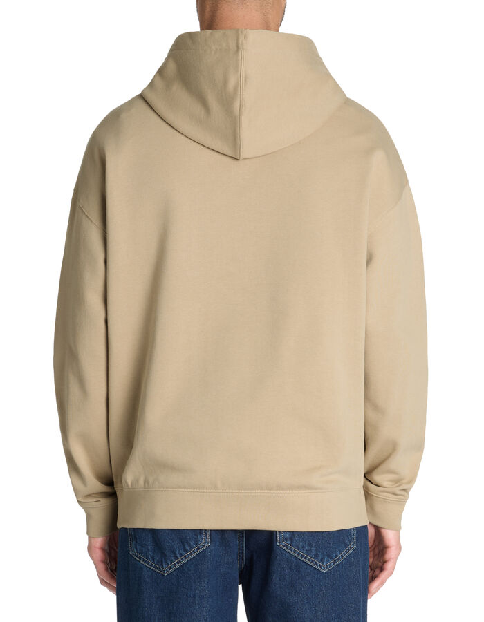 Celio Sweat Oversize Capuche 100% Coton - Beige