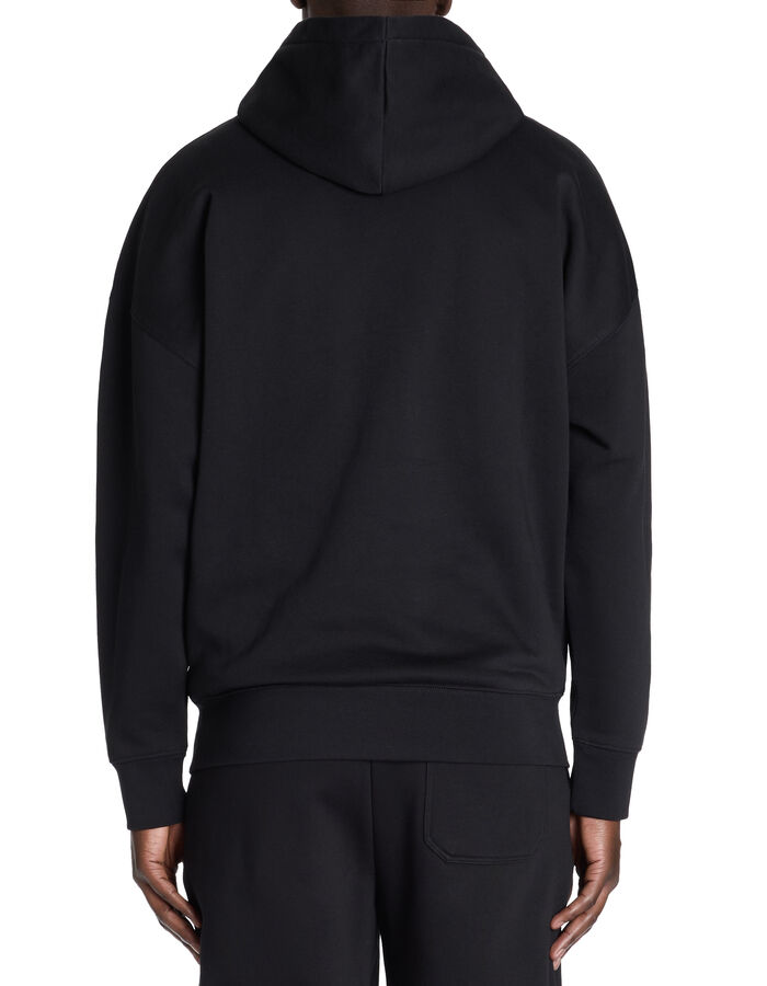 Celio Sweat Oversize Capuche Coton Mélangé - Noir