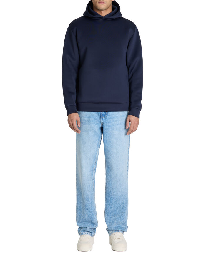 Celio Sweat Oversize Capuche Néoprène - Marine