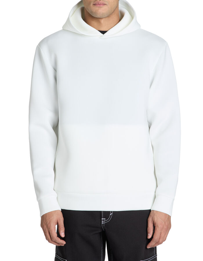 Celio Sweat Oversize Capuche Stretch - Blanc