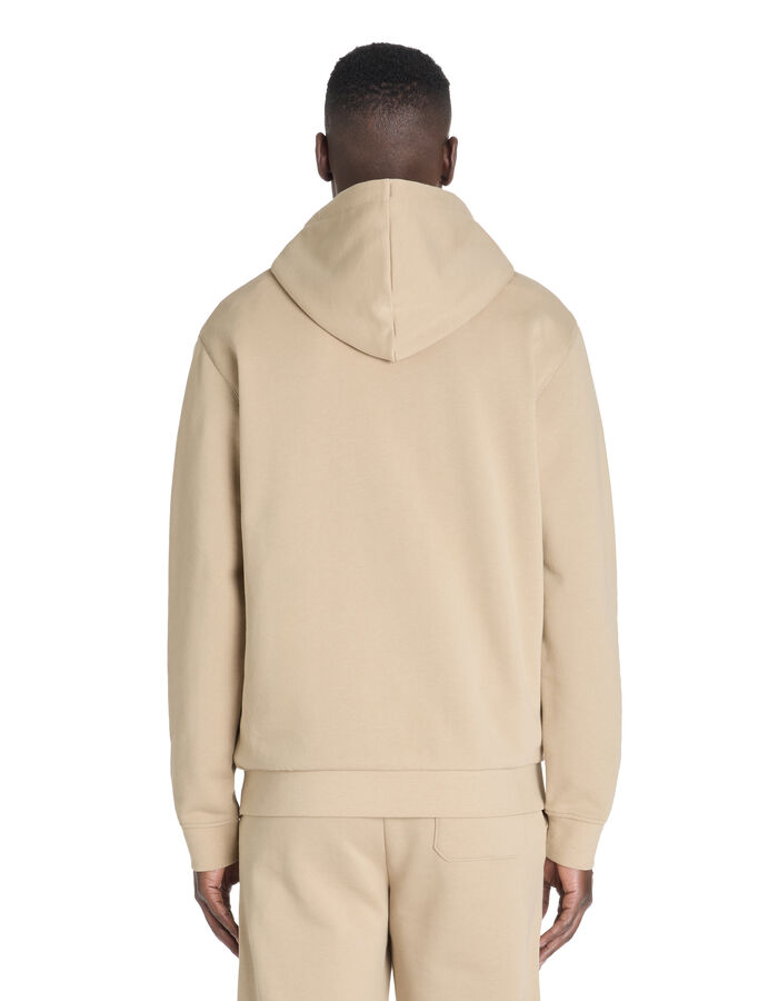 Celio Sweat Regular Capuche 100% Coton - Beige
