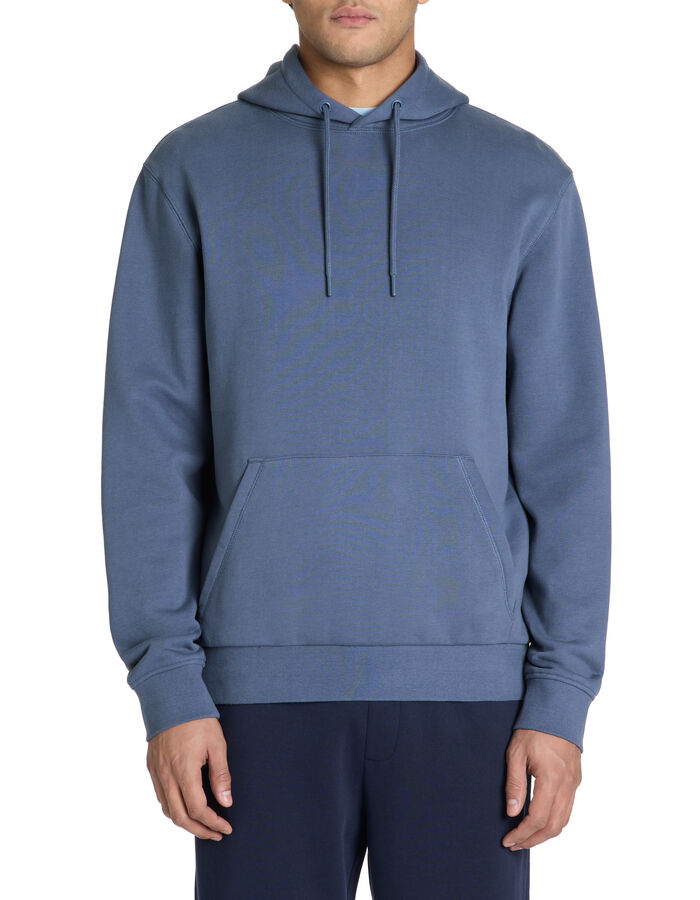 Celio Sweat Regular Capuche 100% Coton - Bleu