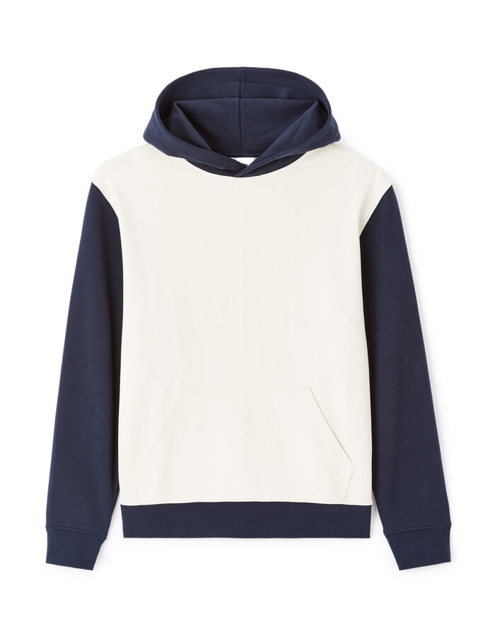 celio Sweat regular capuche 100% coton - marine