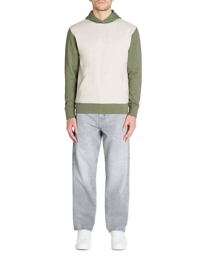 Celio Sweat Regular Capuche 100% Coton - Vert