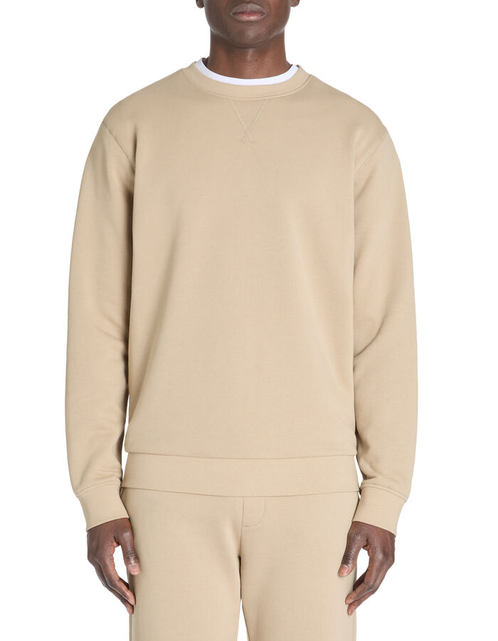 Celio Sweat Regular Col Rond 100% Coton - Beige