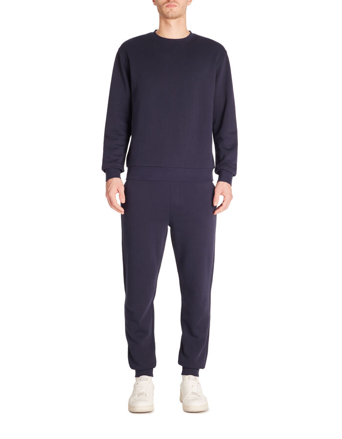 Celio Sweat Regular Col Rond 100% Coton - Marine