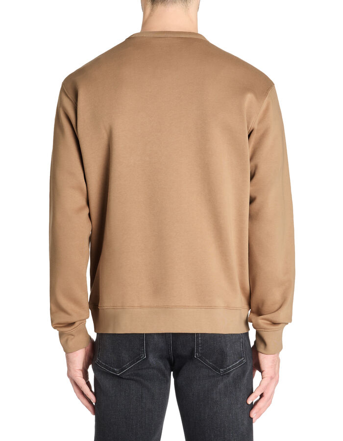 Celio Sweat Regular Col Rond Coton Mélangé - Beige