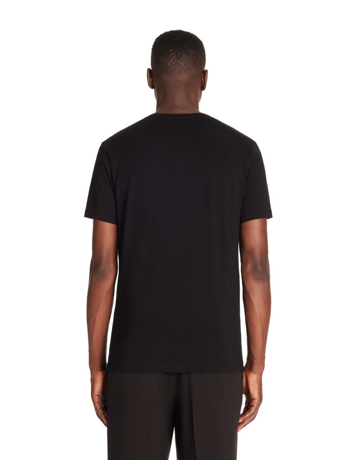 Celio T-shirt Slim Col Rond En Coton Stretch - Noir