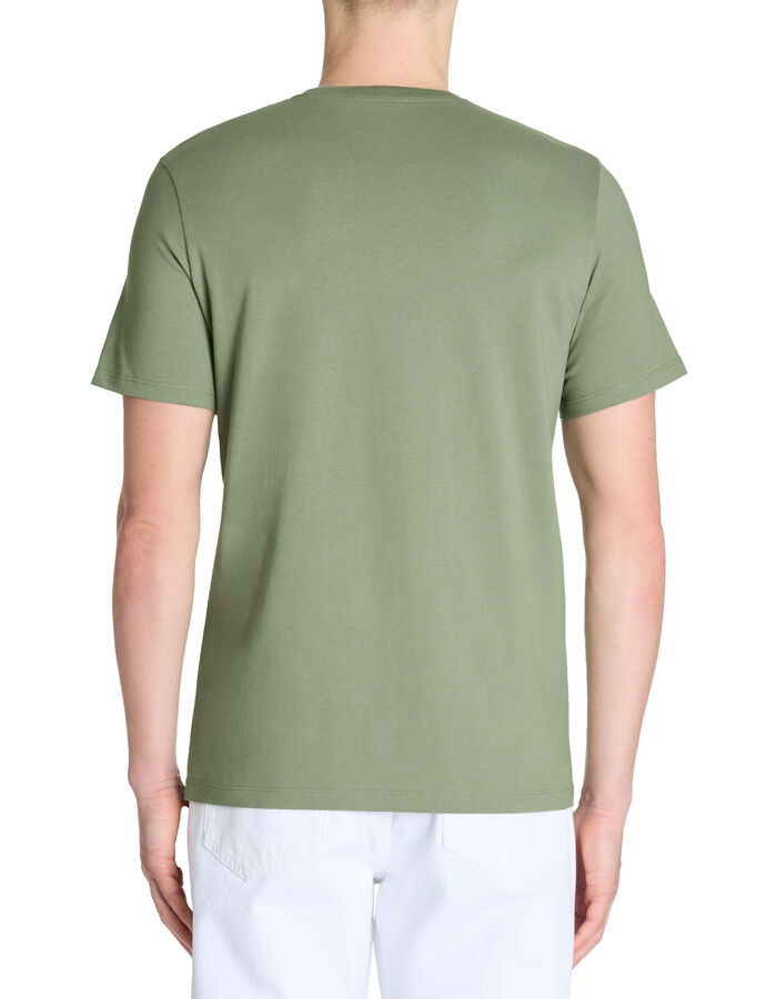 Celio T-shirt Straight Col Rond 100% Coton - Kaki