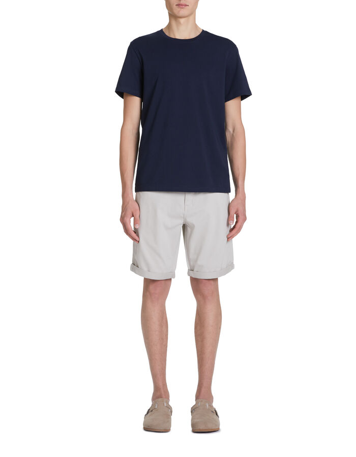 Celio T-shirt Straight Col Rond 100% Coton - Marine