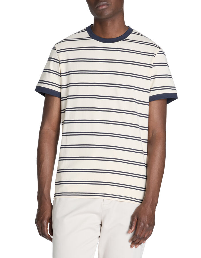 Celio T-shirt Straight Col Rond 100% Coton - Marine