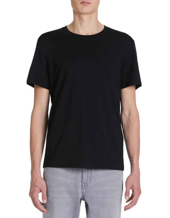 Celio T-shirt Straight Col Rond 100% Coton - Noir