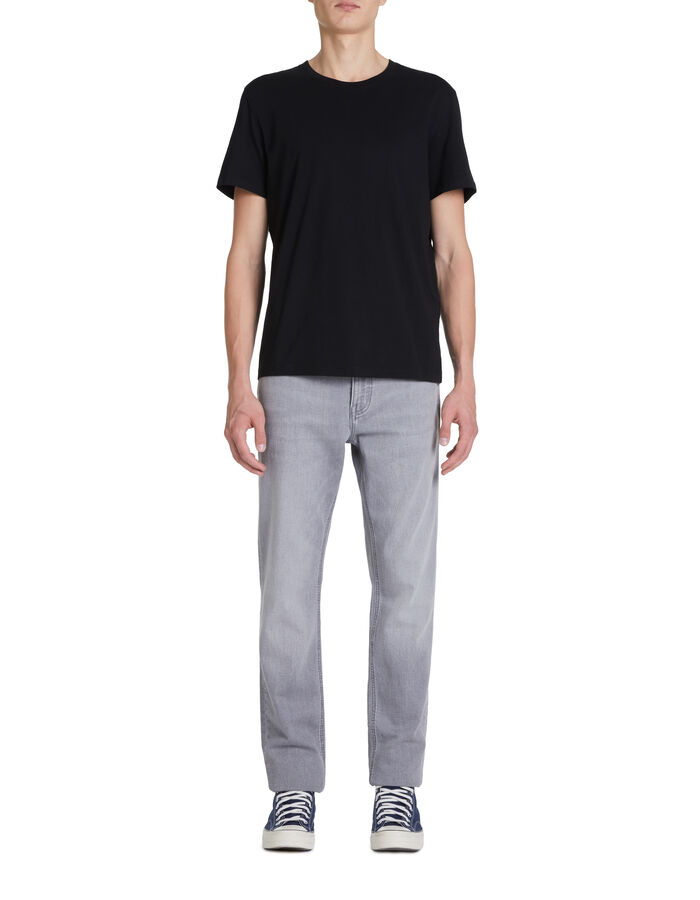 Celio T-shirt Straight Col Rond 100% Coton - Noir