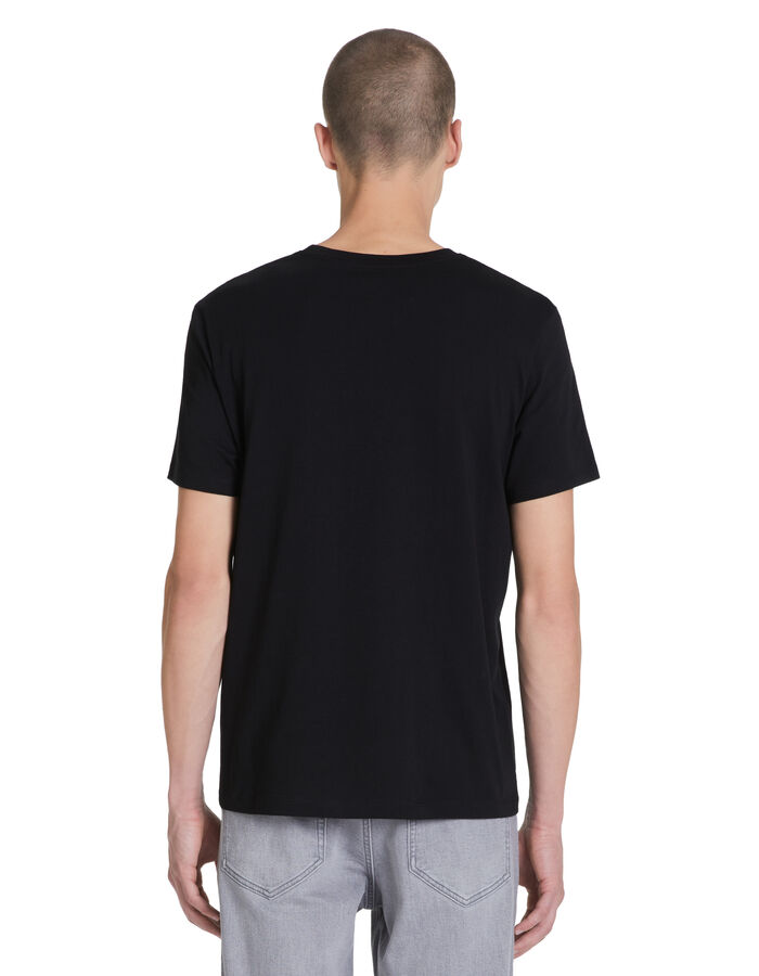 Celio T-shirt Straight Col Rond 100% Coton - Noir