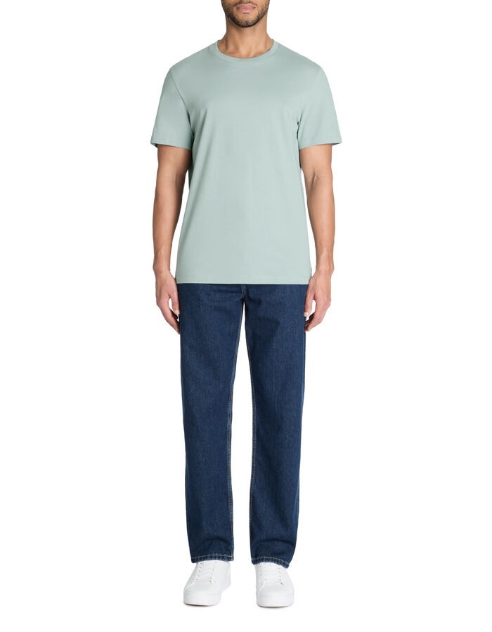 Celio T-shirt Straight Col Rond 100% Coton - Vert