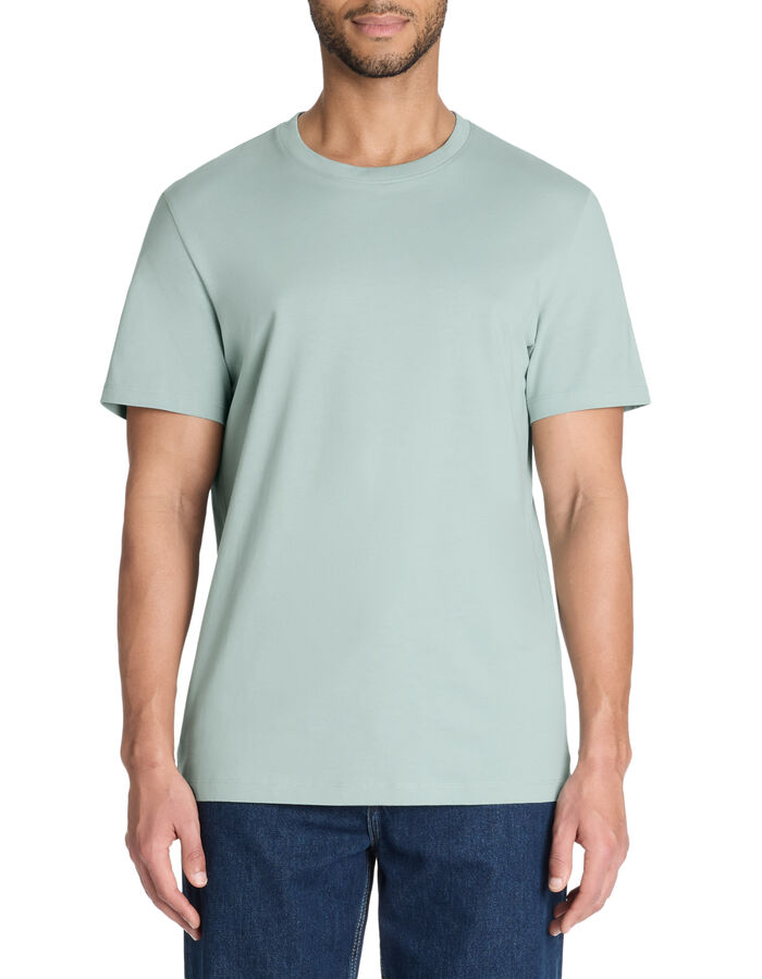 Celio T-shirt Straight Col Rond 100% Coton - Vert