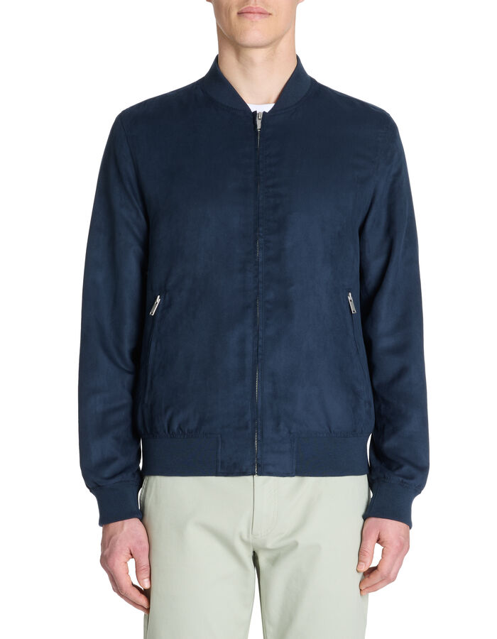 Celio Veste Col Bomber - Marine