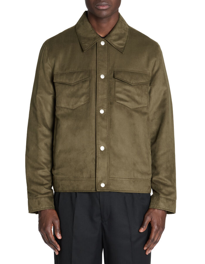 Celio Veste Col Chemise - Kaki