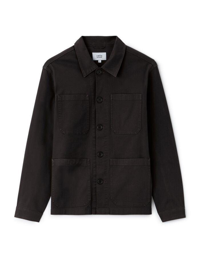 celio Veste col chemise - noir