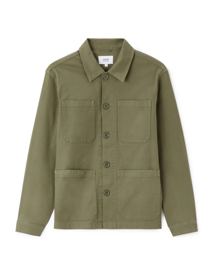 celio Veste col chemise - olive
