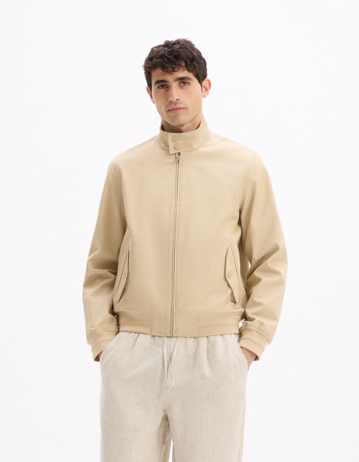 Celio Veste Col Montant - Beige