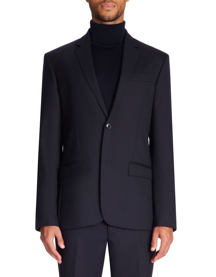 Celio Veste De Costume Slim 100% Laine - Marine