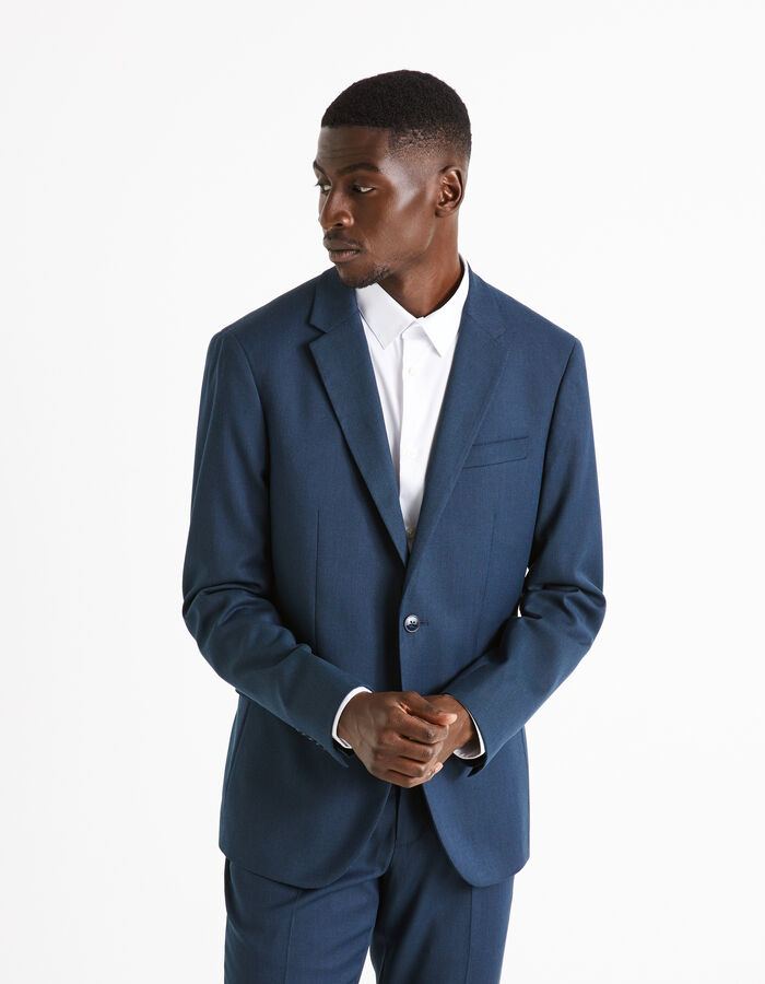 Celio Veste De Costume Slim Armuré - Marine