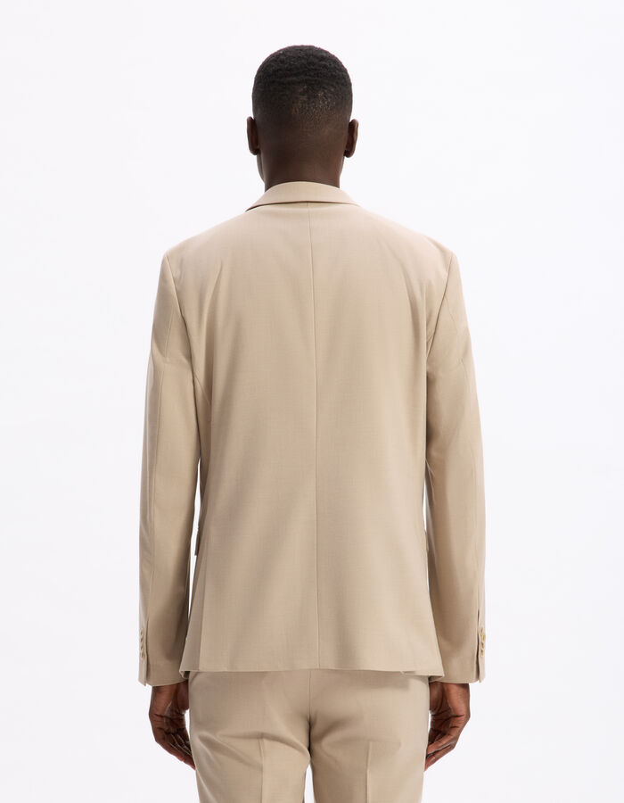 Celio Veste De Costume Slim Stretch - Beige