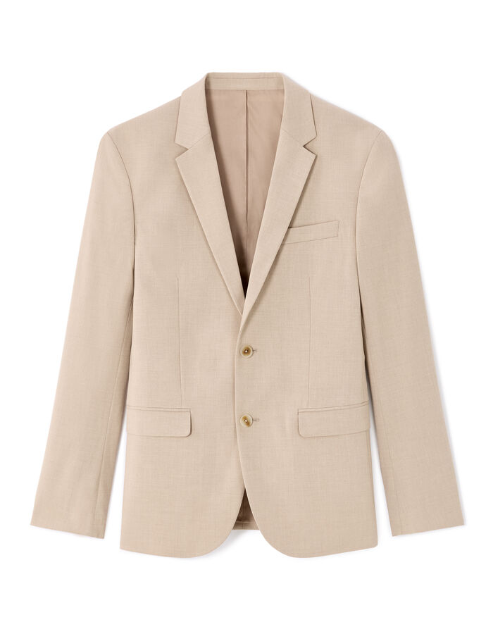 Celio Veste De Costume Slim Stretch - Beige
