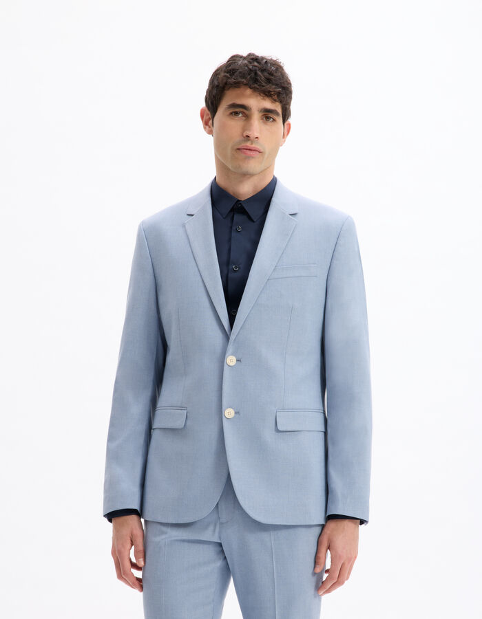 Celio Veste De Costume Slim Stretch - Bleu