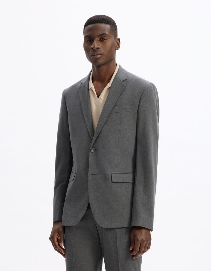 Celio Veste De Costume Slim Stretch - Gris