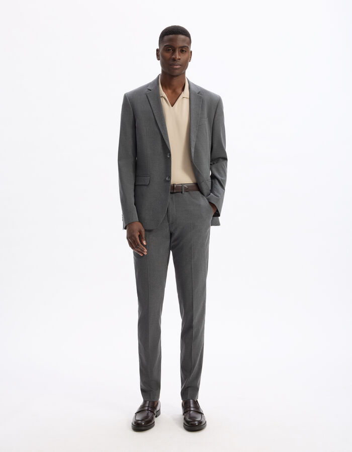 Celio Veste De Costume Slim Stretch - Gris