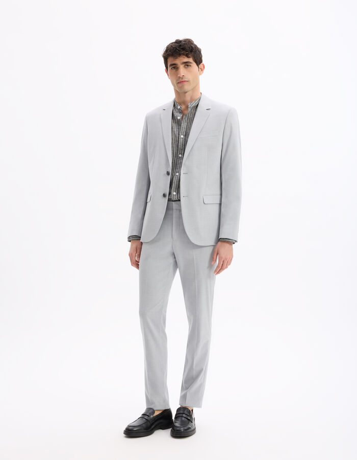 Celio Veste De Costume Slim Stretch - Gris