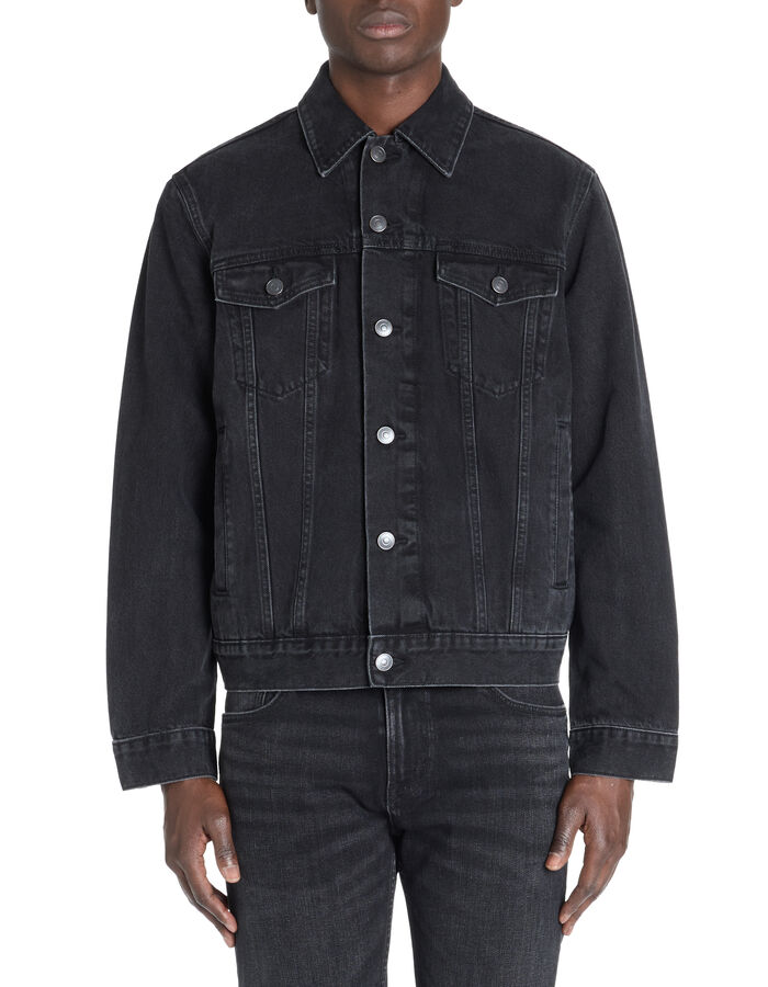 Celio Veste Trucker Col Chemise - Noir