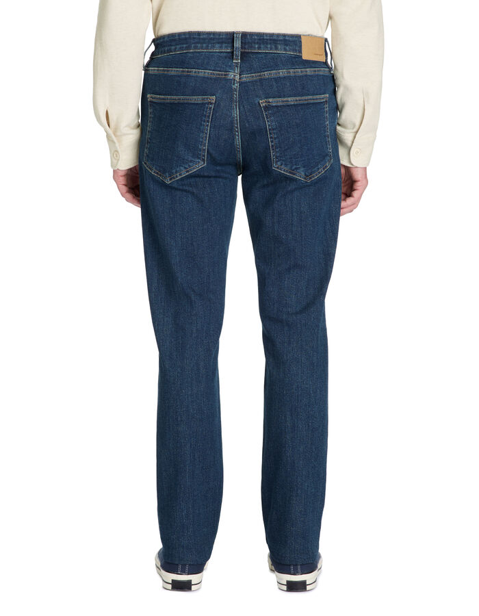 Celio Jean C.15 Straight Coton Stretch 3 Longueurs - Bleu Foncé