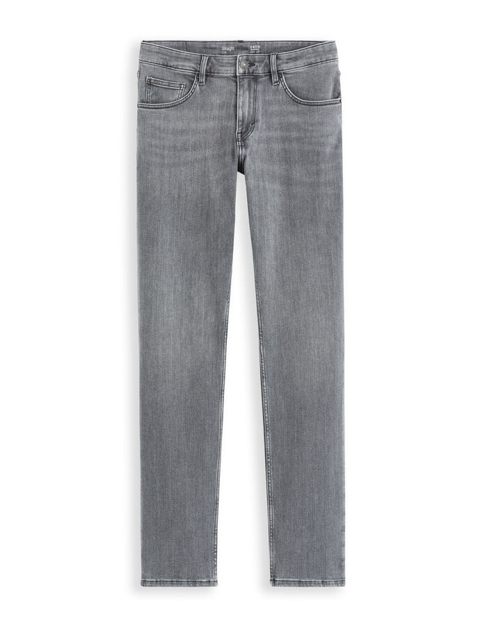 celio Jean C.15 straight coton stretch 3 longueurs - gris
