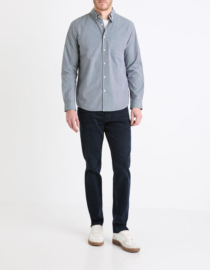 Celio Jean C.15 Straight Coton Stretch 3 Longueurs - Marine