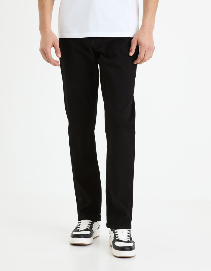 Celio Jean C.15 Straight Coton Stretch 3 Longueurs - Noir