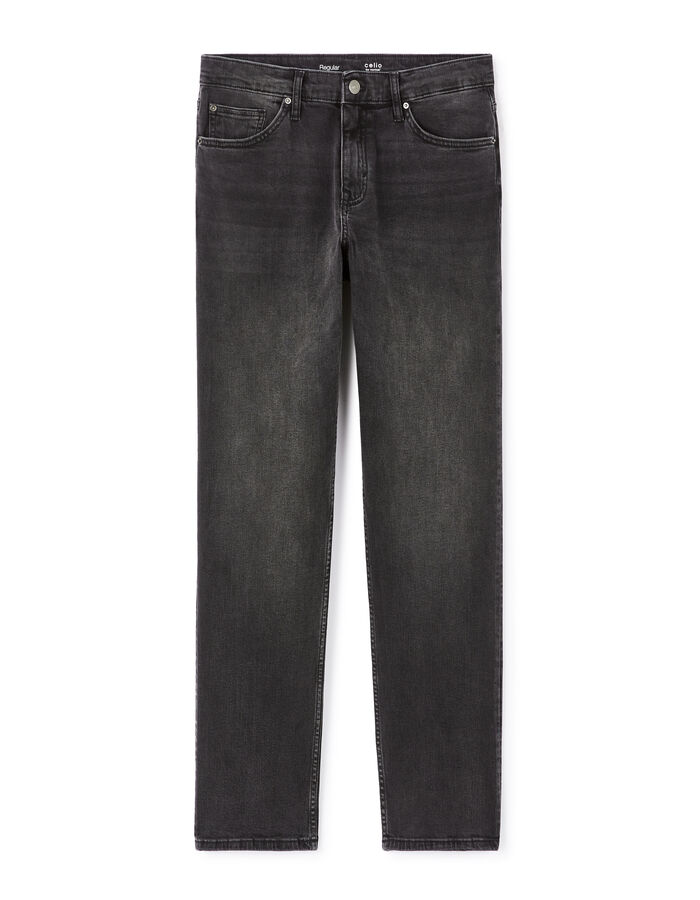 celio Jean C.5 regular coton stretch 3 longueurs - noir