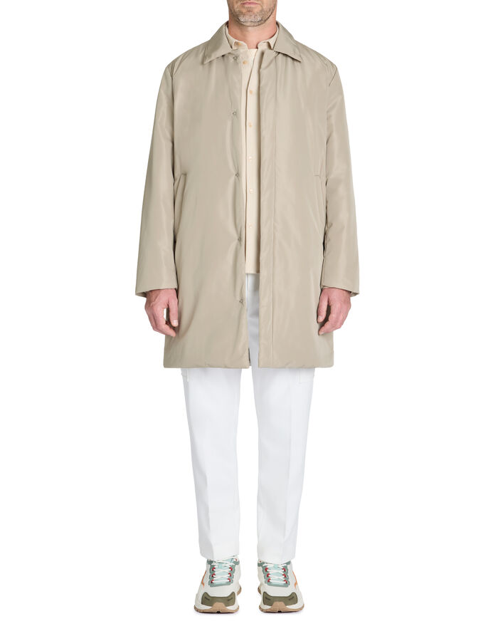Celio Manteau Imperméable à Boutons Pressions - Beige
