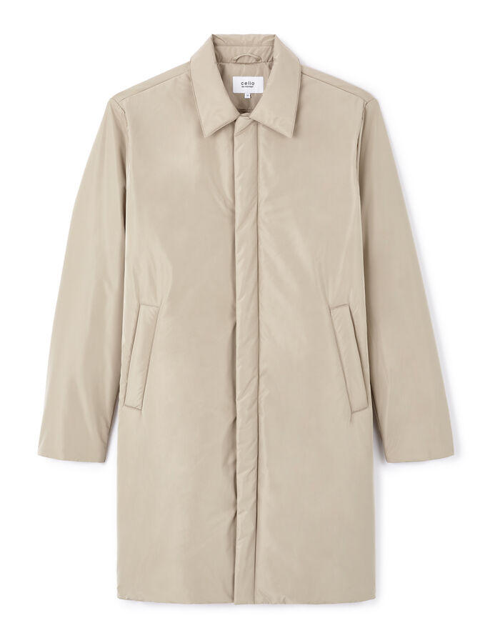 celio Manteau Imperméable à boutons pressions - beige