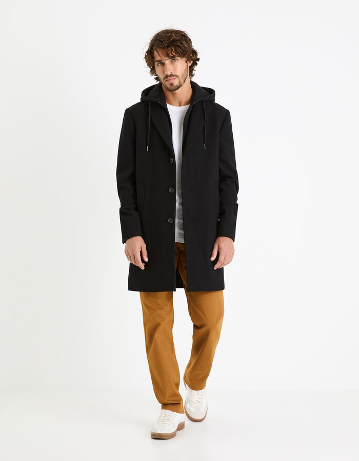 Celio Pantalon Chino Straight En Coton Stretch - Caramel