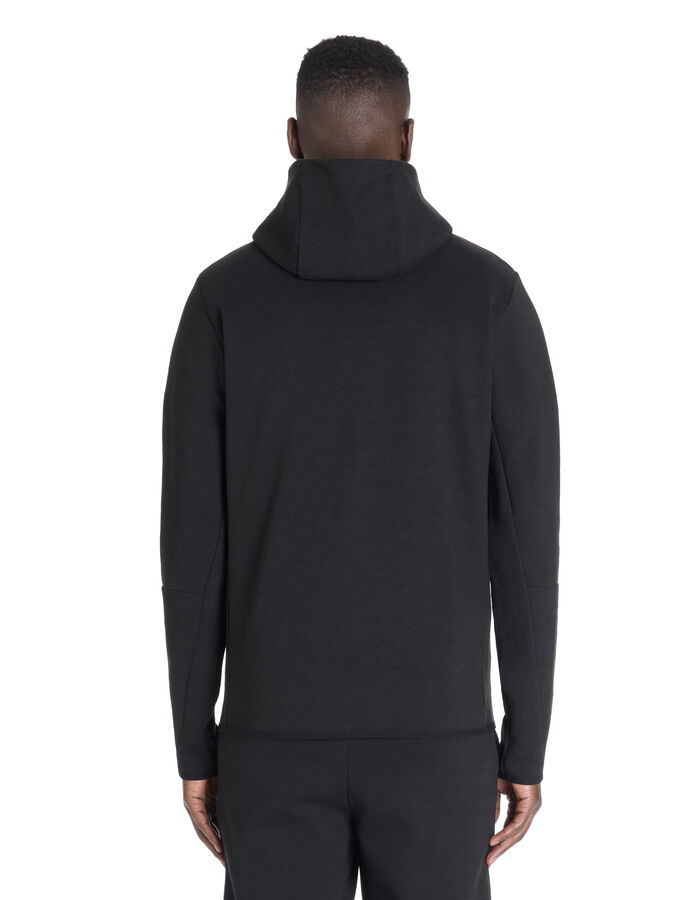 Celio Vest Zippé à Capuche Skinny Coton Mélangé - Noir