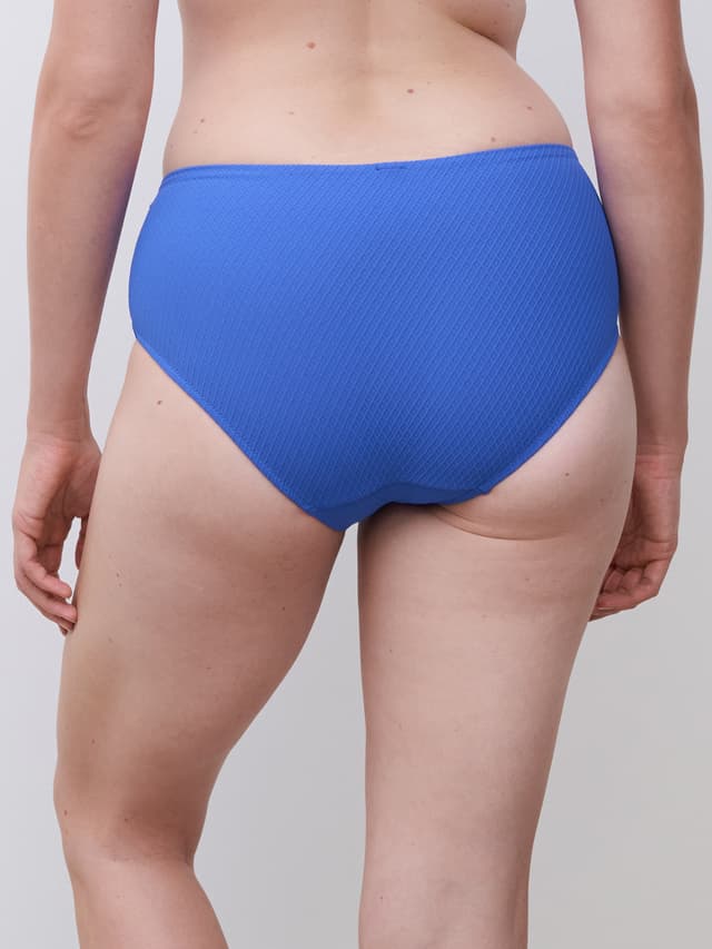 Chantelle Bas De Maillot De Bain Culotte Taille Haute - Bleu Royal - Navarino