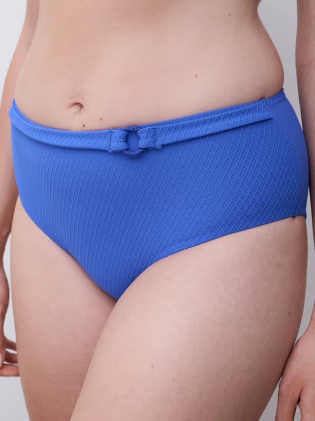 Chantelle Bas De Maillot De Bain Culotte Taille Haute - Bleu Royal - Navarino