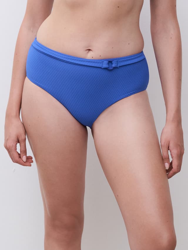 Chantelle Bas De Maillot De Bain Culotte Taille Haute - Bleu Royal - Navarino